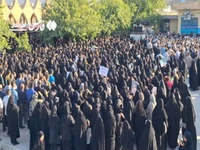 مراسم تشییع پیکر دانشجوی شهید در ایذه