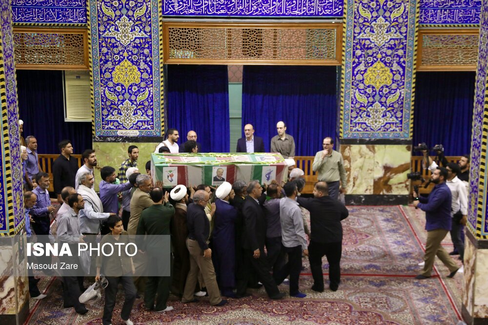 عکس/ وداع با دانشمند شهید هسته‌ای در یزد