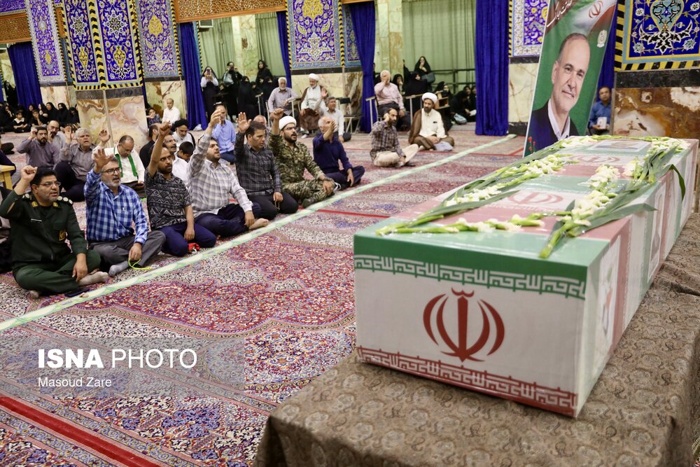 عکس/ وداع با دانشمند شهید هسته‌ای در یزد