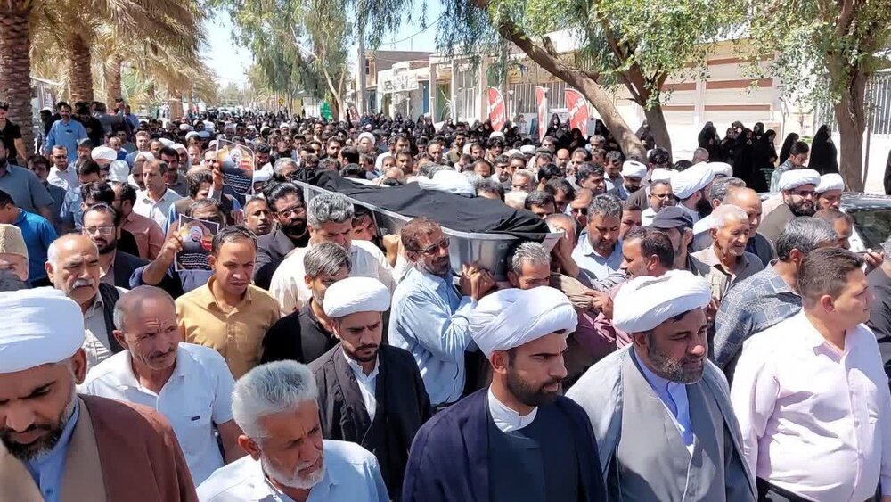 مراسم تشییع پیکر امام‌جمعه فقید فهرج