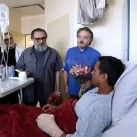 عیادت سینمایی‌ها از هموطنان مجروح شده در حمله اسرائیل
