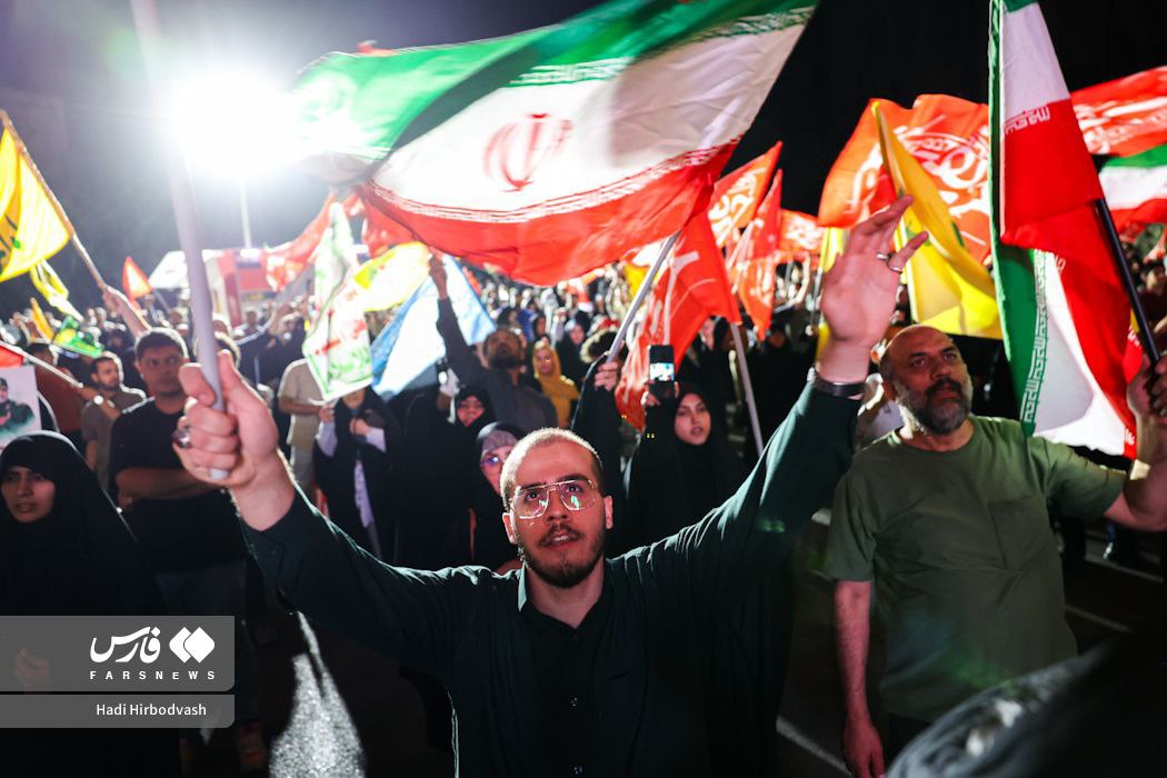 عکس/ تجمع مردم تهران در اعتراض به تهدید ترامپ