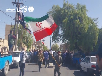 تشییع پیکر شهید پوررحمانی در اندیمشک