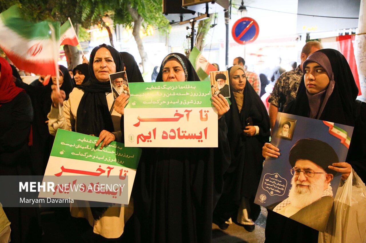 اجتماع مردمی در حمایت از رهبری در بجنورد