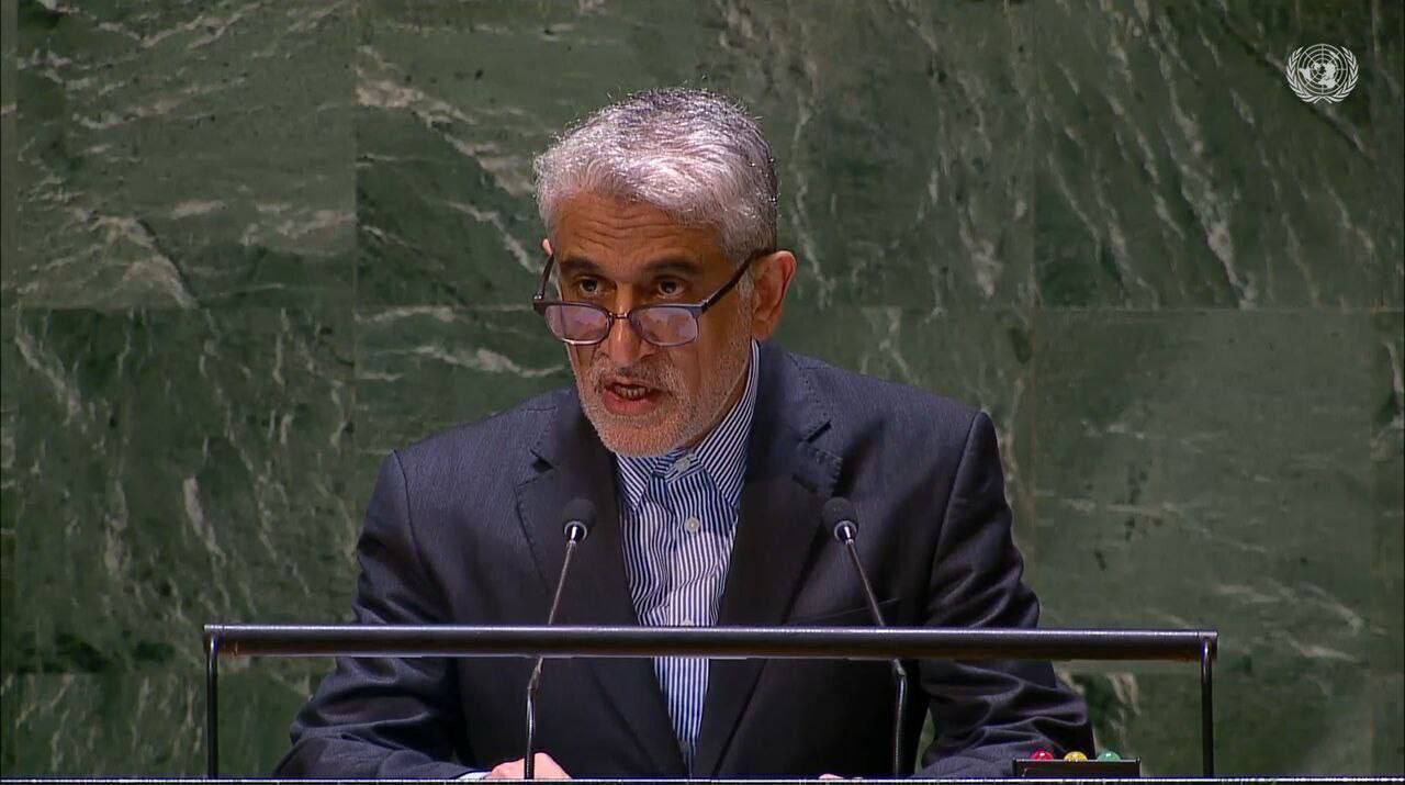 دیدار نماینده ایران در سازمان ملل با گوترش؛ تاکید ایروانی برحق دفاع ایران و لزوم اقدام شورای امنیت علیه تجاوز اسرائیل