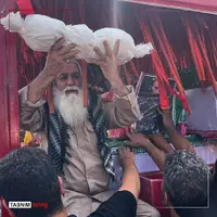 ‌وداع با نوزادی که توسط صهیونیست‌ها به شهادت رسید
