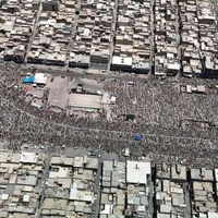 عکس/ نماز جمعه ضد صهیونیستی در شهرک صدر بغداد 