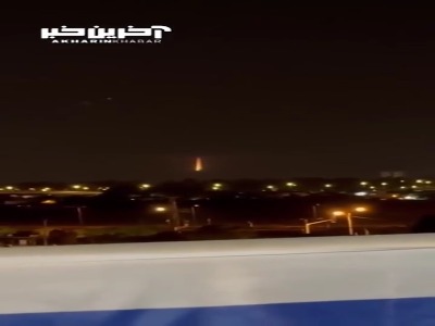 تصویری از انفجارها در آسمان حیفا