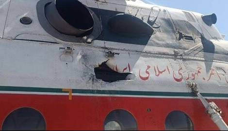 بالگرد هلالاحمر در پی حمله رژیم صهیونیستی دچار آسیب شد