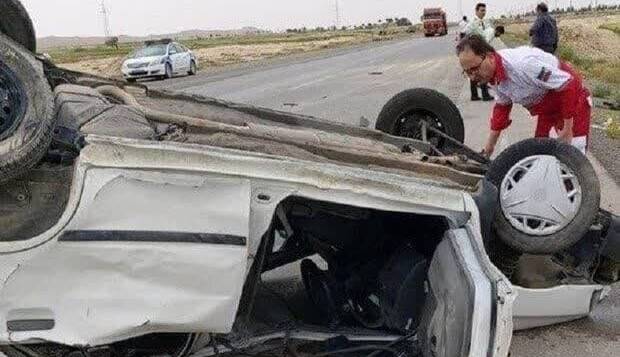 واژگونی پراید جان یک نفر را گرفت
