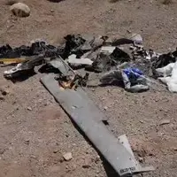 تصاویری از انهدام پهپاد در کاشان