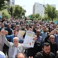 عکس/ تشییع پیکر مطهر 5 شهید حمله رژیم صهیونسیتی در گنبدکاووس 