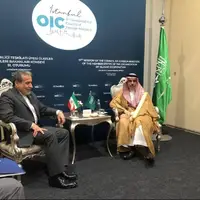 عکس/ دیدار عراقچی و وزیر خارجه عربستان در استانبول 
