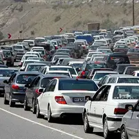 ترافیک در محور کندوان و هراز نیمه‌سنگین است