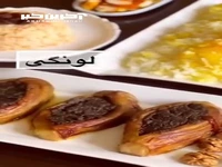 لونگی کنار مرغ زعفرونی عالی میشه