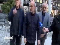 بازدید رئیس‌جمهور از محل حمله صهیونیست‌ها به ساختمان شیشه‌ای صداوسیما