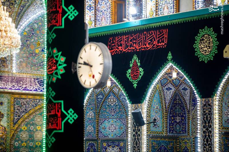 عکس/ سیاه‌پوش کردن حرم امام حسین(ع) به مناسبت ماه محرم