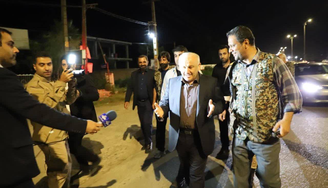 بازدید سرزده استاندار مازندران از مقر ایست و بازرسی ساری