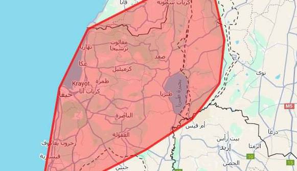 فعال شدن آژیر خطر در فلسطین اشغالی/ ادعای صهیونیست ها: از ایران به سمت اسرائیل موشک شلیک شد