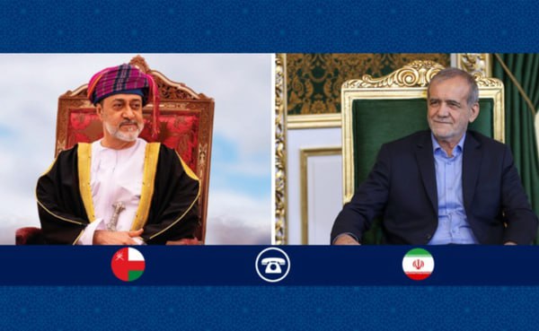 پزشکیان در گفت و گو با پادشاه عمان: ما چاره‌ای جز پاسخ به حملهٔ آمریکا نداشتیم