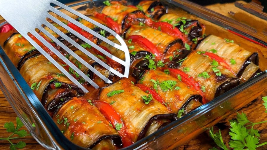 آموزش یک غذای جذاب با بادمجان