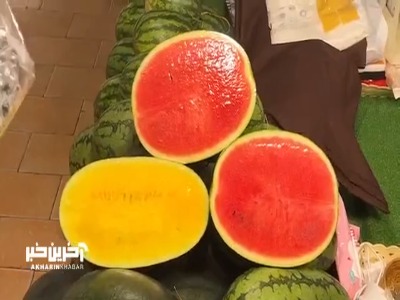 برش ماهرانه هندوانه توسط فروشنده ماهر تایلندی