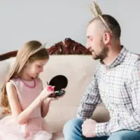 عاقلانه ترین رفتار پدر با آرایش کردن دختر نوجوان 