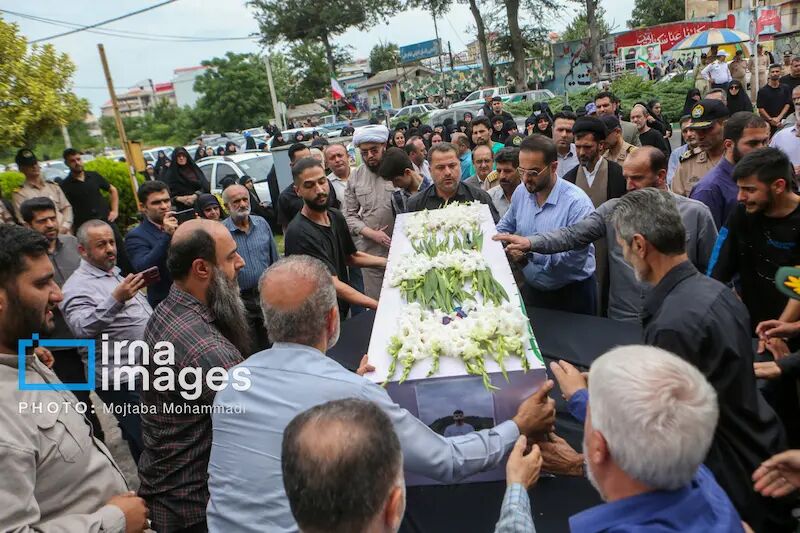 پیکر پاک 2 سرباز شهید مدافع وطن در گیلان تشییع شد