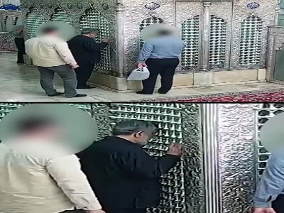 آخرین زیارت سردار حاجی‌زاده در حرم شاهچراغ(ع)