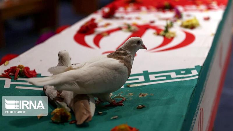 پیکر شهید حمید سعیدی در لاسجرد سرخه آرام گرفت