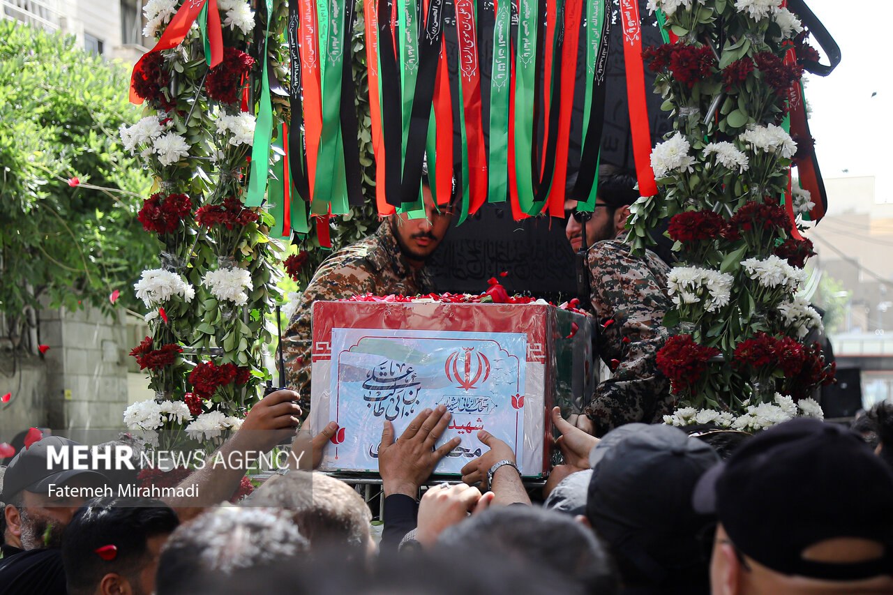 تشییع پیکر پاسدار شهید محمد قبادی