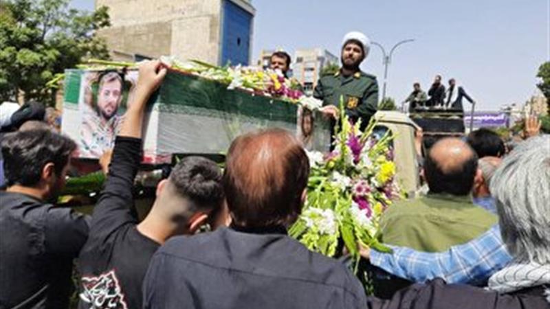 تشییع باشکوه پیکر 2 شهید مدافع وطن در ساوجبلاغ