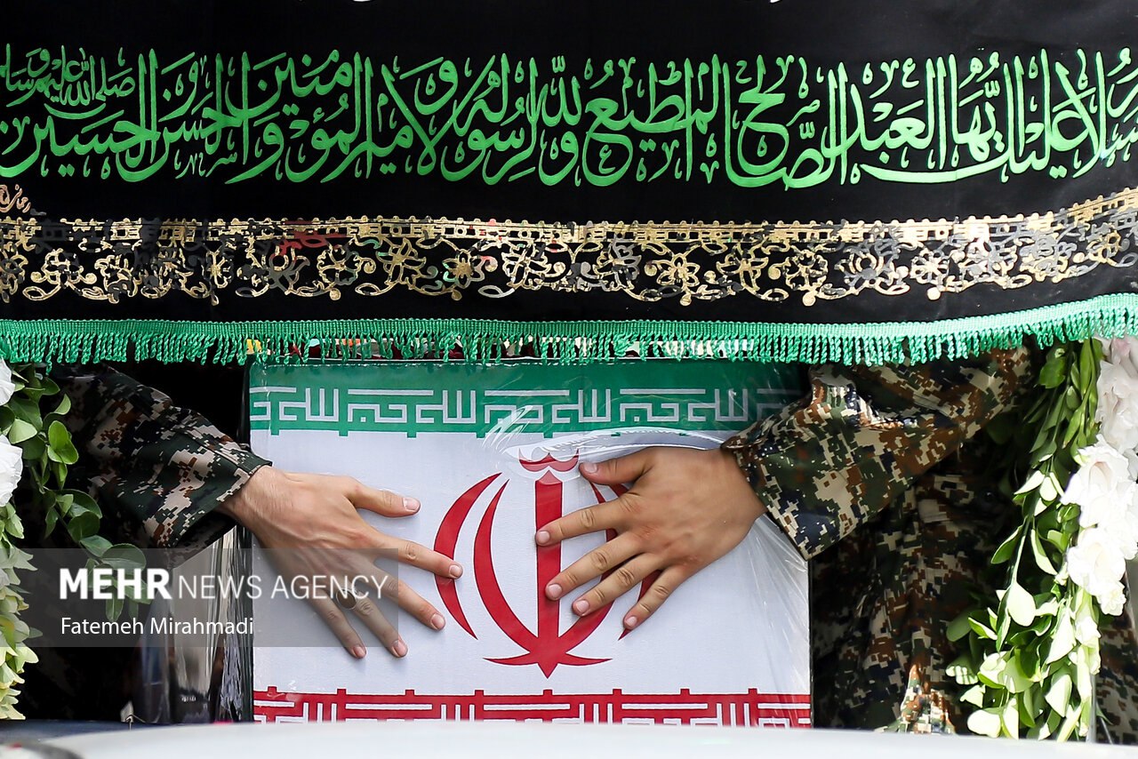تشییع پیکر پاسدار شهید محمد قبادی