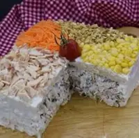 کیک مرغ، پیش غذایی سرد و خوشمزه