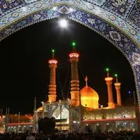 حرم بانوی کرامت سیاه پوش شد