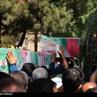 تشییع باشکوه شهدای پاسدار حمله صهیونیستی در کرمان