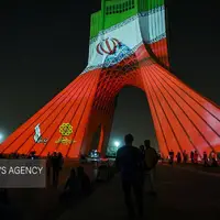 عکس/ اجرای ویدئو مپینگ در میدان آزادی