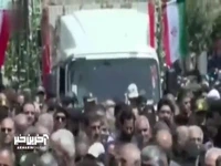تشییع پیکر دو شهید فراجا در گرمسار 