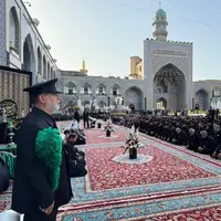 آیین «اذن عزا» در حرم امام رضا(ع) برگزار شد