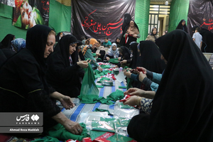 آماده کردن لباس شیرخوارگان حسینی در شیراز
