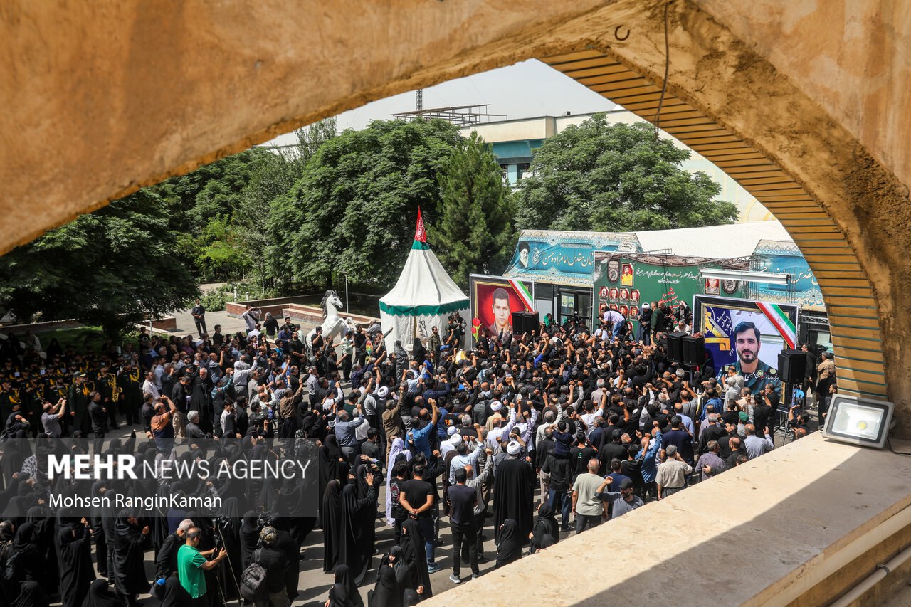 مراسم تشییع پیکر مطهر سرباز شهید ماهان ستاره