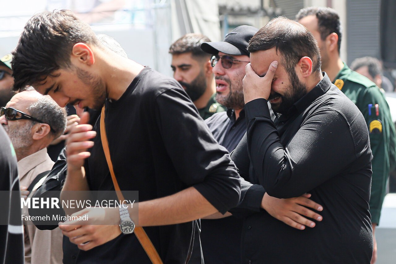 تشییع پیکر پاسدار شهید محمد قبادی