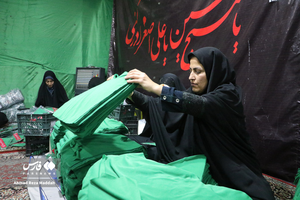 آماده کردن لباس شیرخوارگان حسینی در شیراز