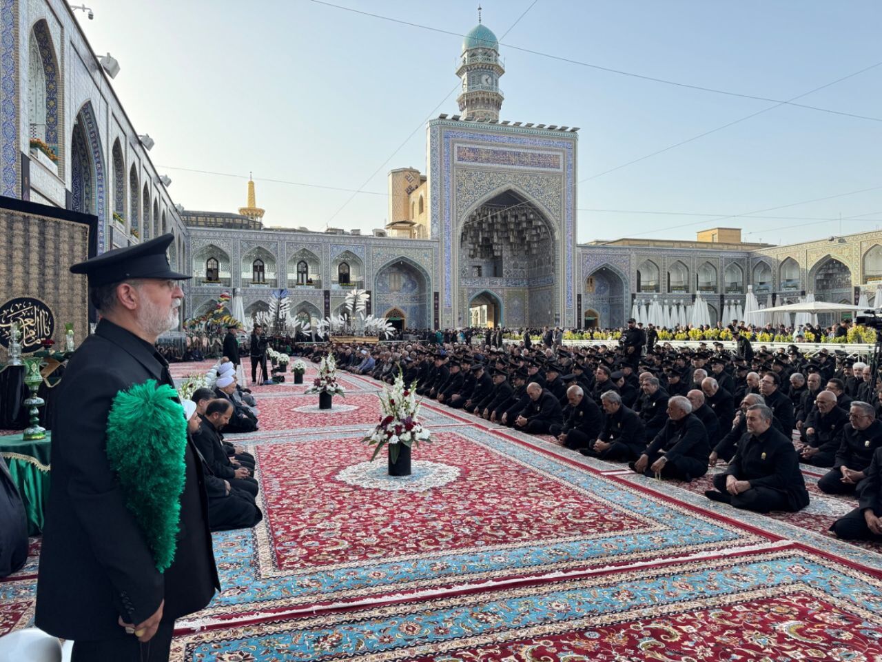 آیین «اذن عزا» در حرم امام رضا(ع) برگزار شد