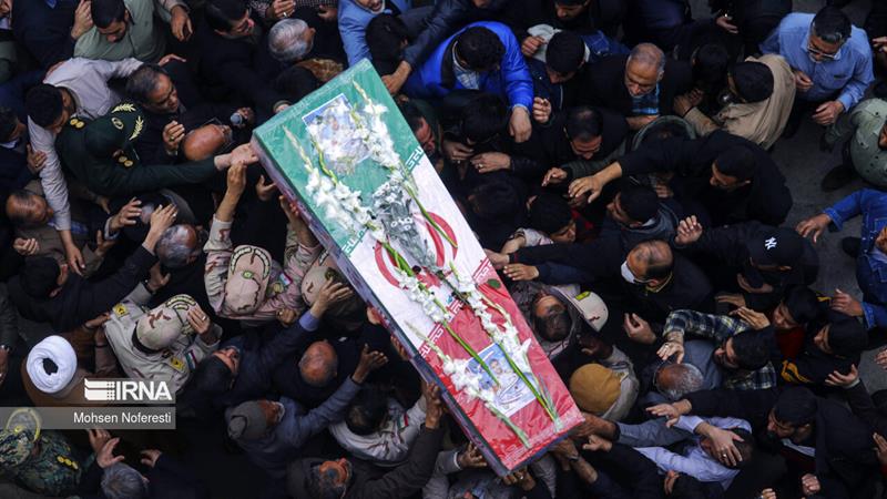 پیکر مطهر سرباز شهید وطن در ابهر تشییع شد