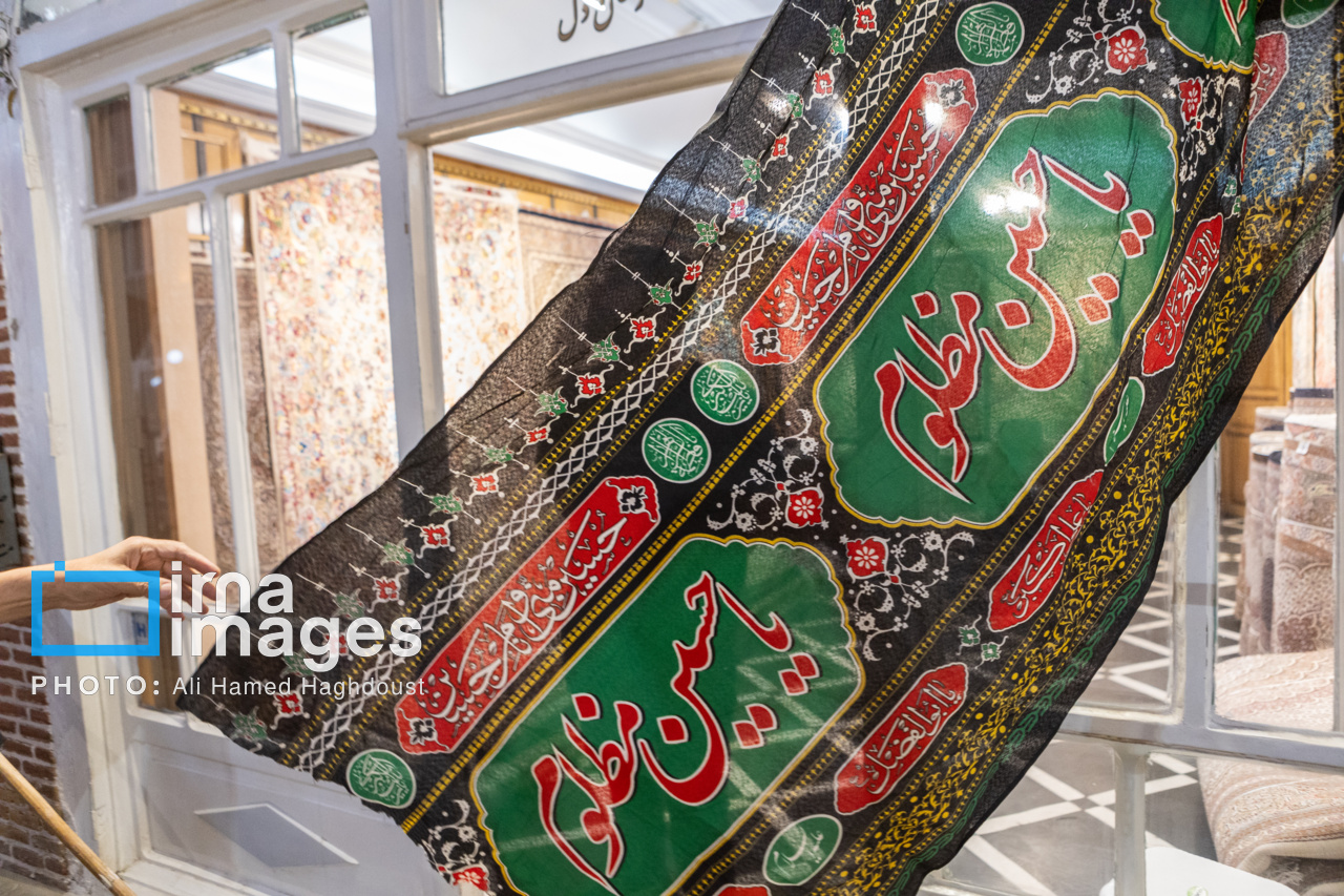 سیاهپوش شدن بازار تاریخی تبریز
