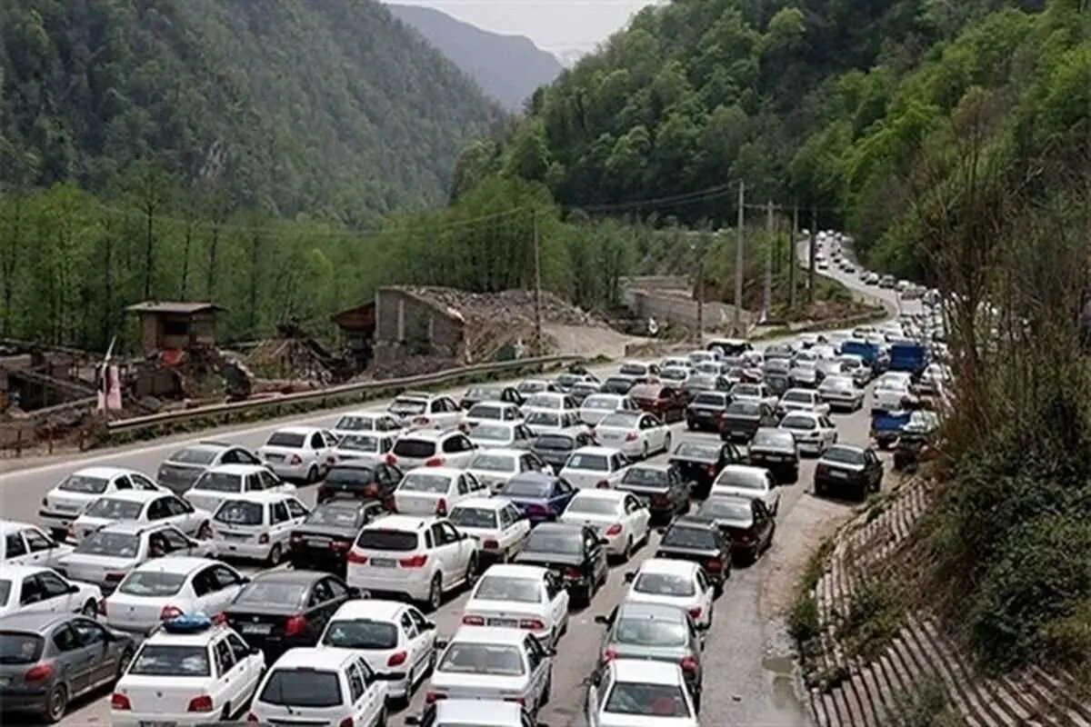 محدودیت ترافیکی در جاده چالوس برای موج بازگشت مسافران