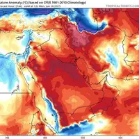 رگبار و رعد و برق در استان‌های مرکزی کشور