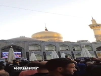 آیین تعویض پرچم حرم مطهر رضوی به‌مناسبت ورود به ماه محرم