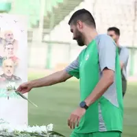 ادای احترام به شهدای جنگ در اولین تمرین ذوب‌آهن